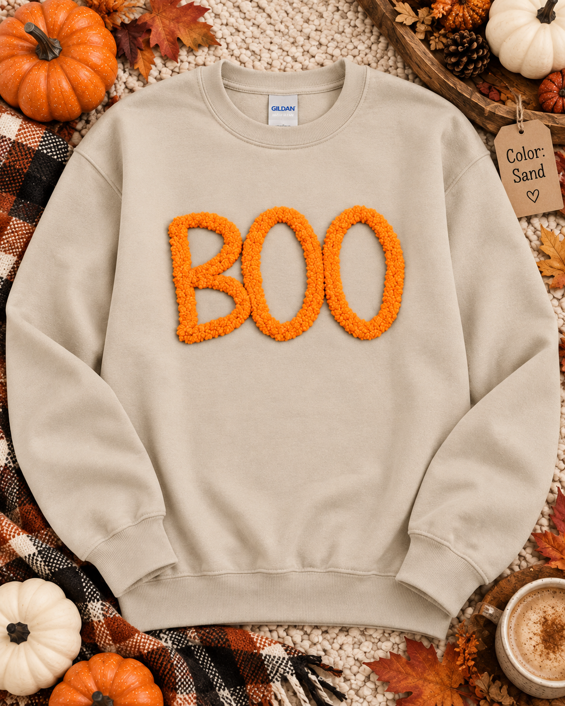 Fuzzy Boo Sweatshirt