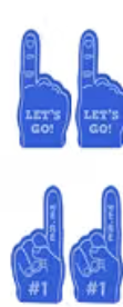 Spirit Wear Accessories - Mini Foam Finger