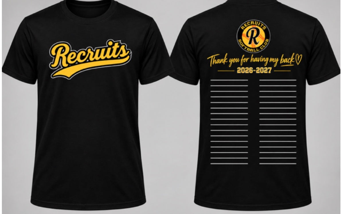 Recruits Club Fan Club Sponsor Shirt