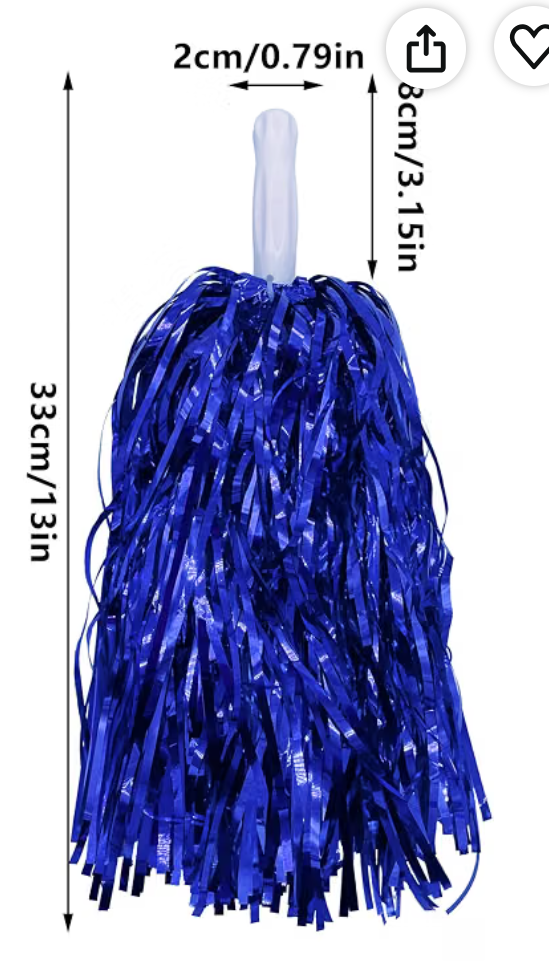 Spirit Wear Accessories - 2 Pom Poms