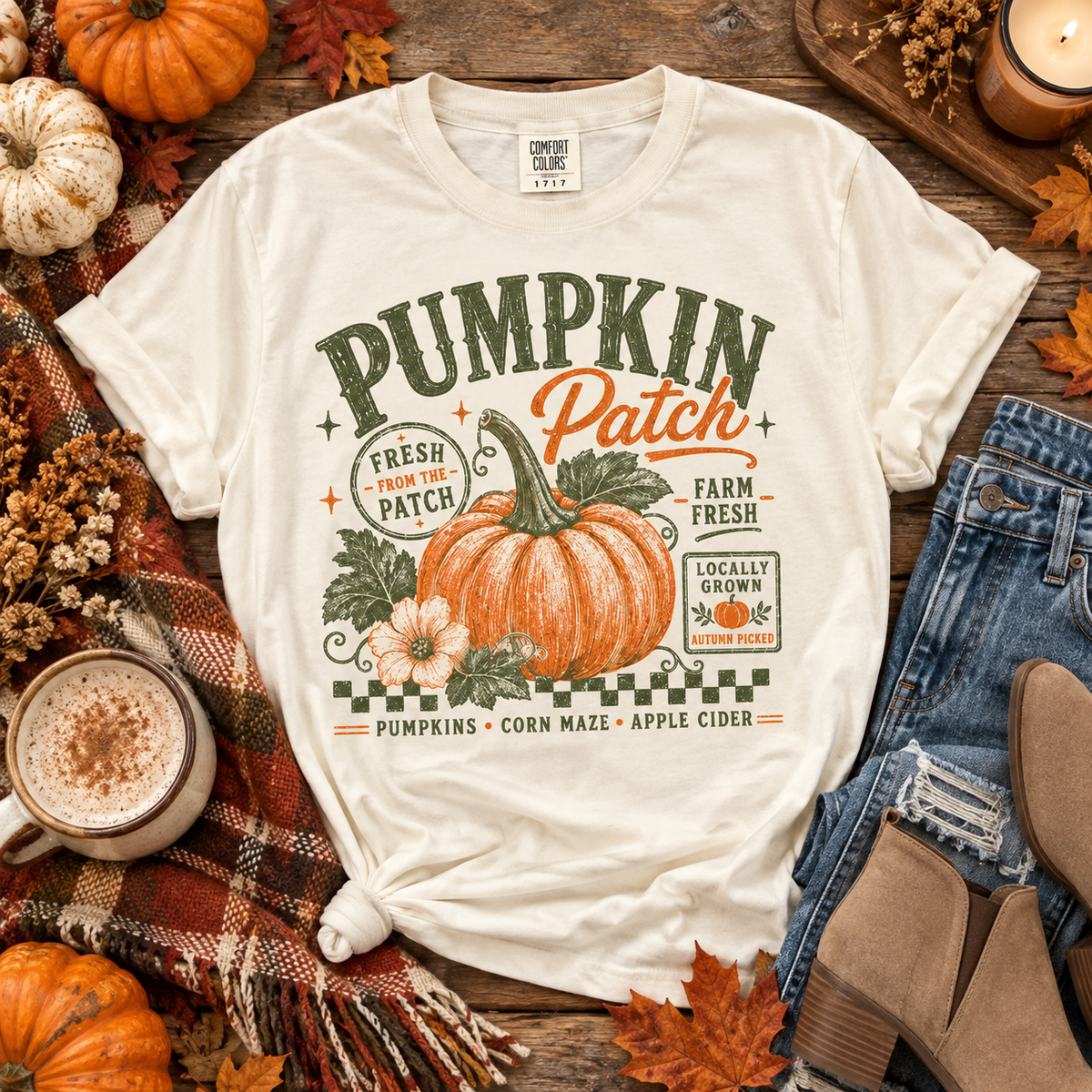 Pumpkin Patch Comfort Colors TShirt