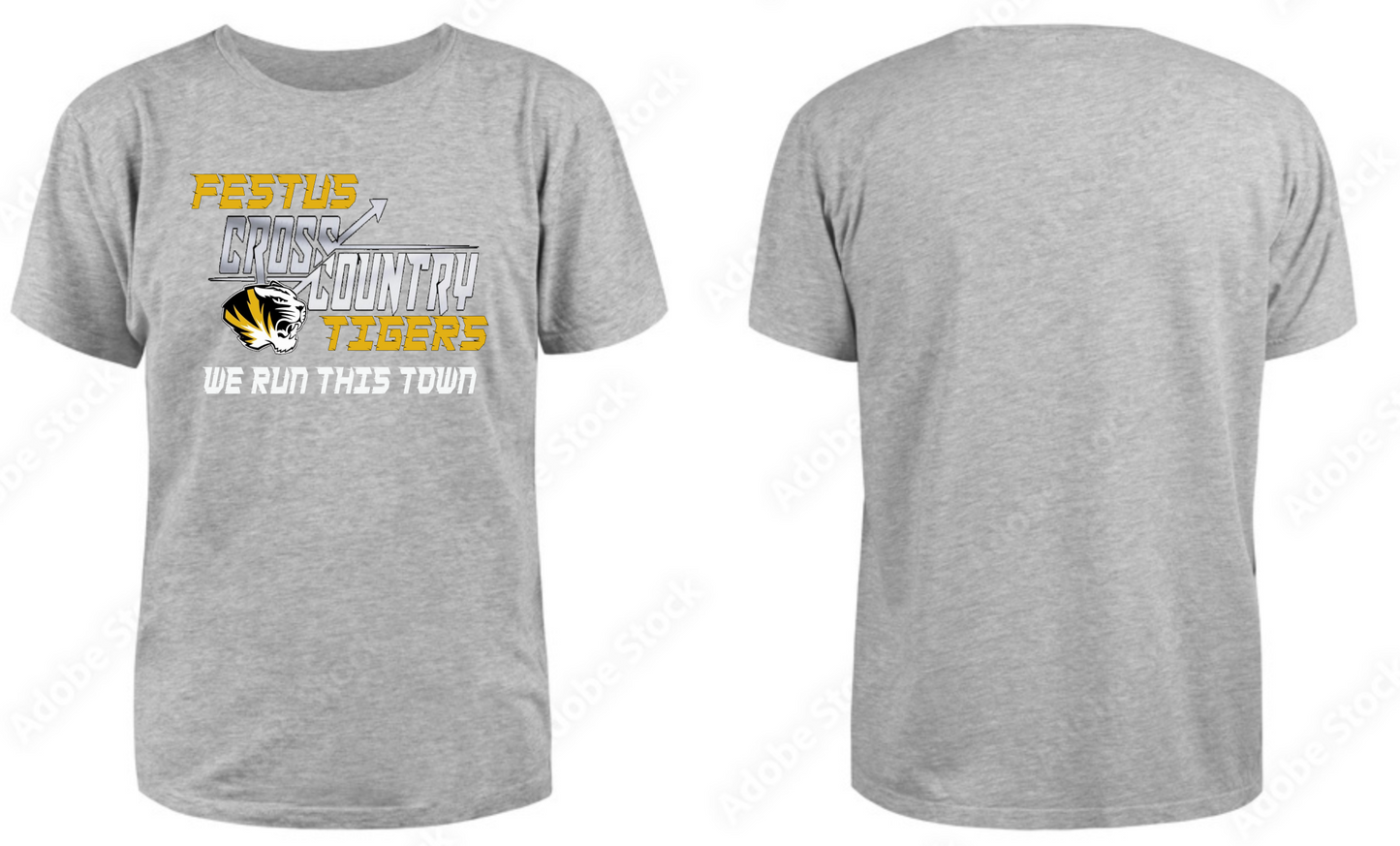 Festus Cross Country Short Sleeve - We Run This Town WITHOUT Last Name