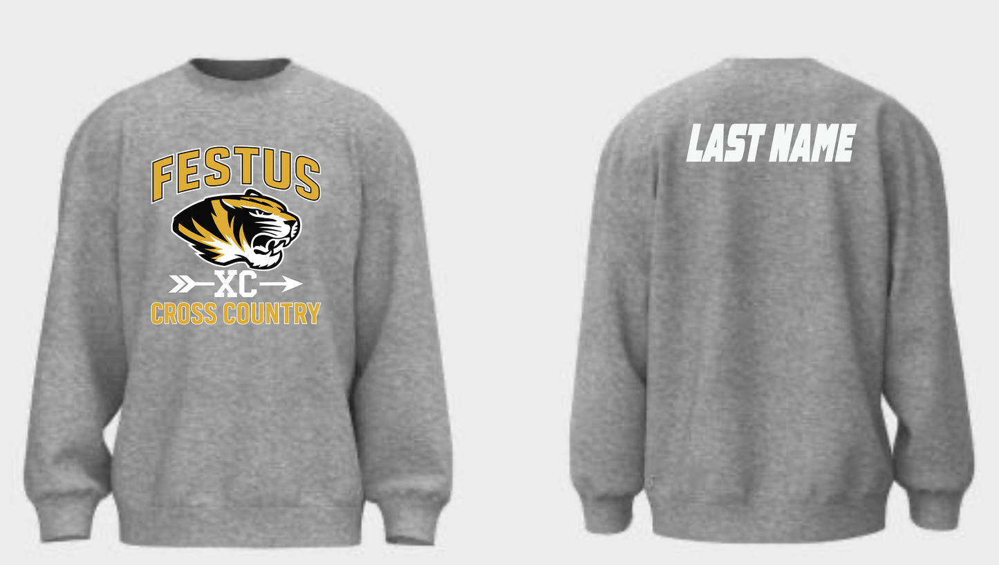 Festus Cross Country Crewneck - XC Design - WITH Last Name