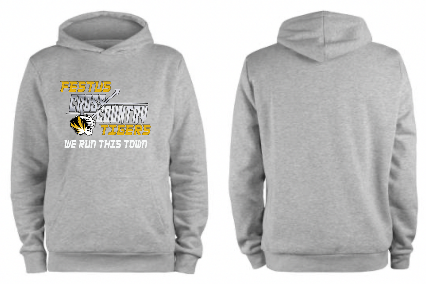 Festus Cross Country Hoodie - We Run This Town - WITHOUT Last Name