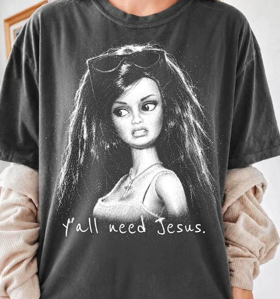 Y'All Need Jesus Comfort Color TShirt - Pepper