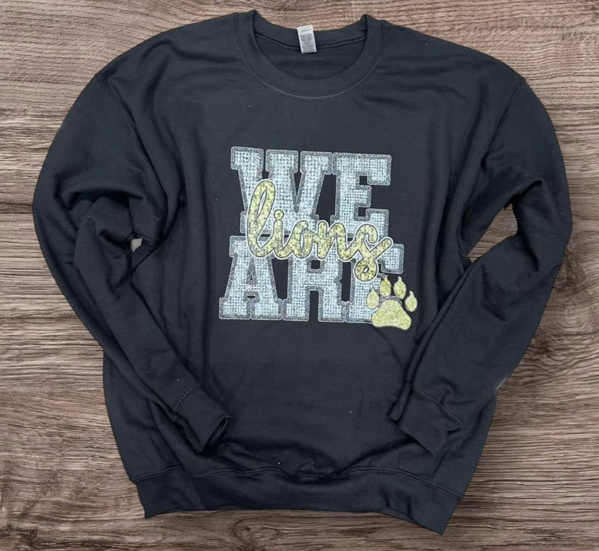 Spirit Wear - Lions Faux Sequins Crewneck