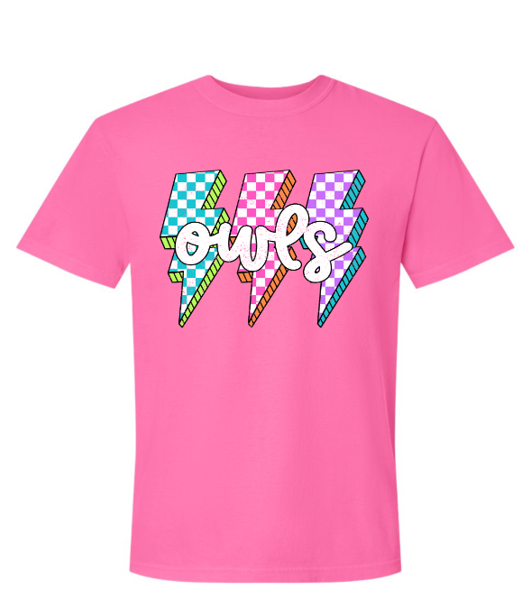 Spirit Wear - Lightning Bolt Owls