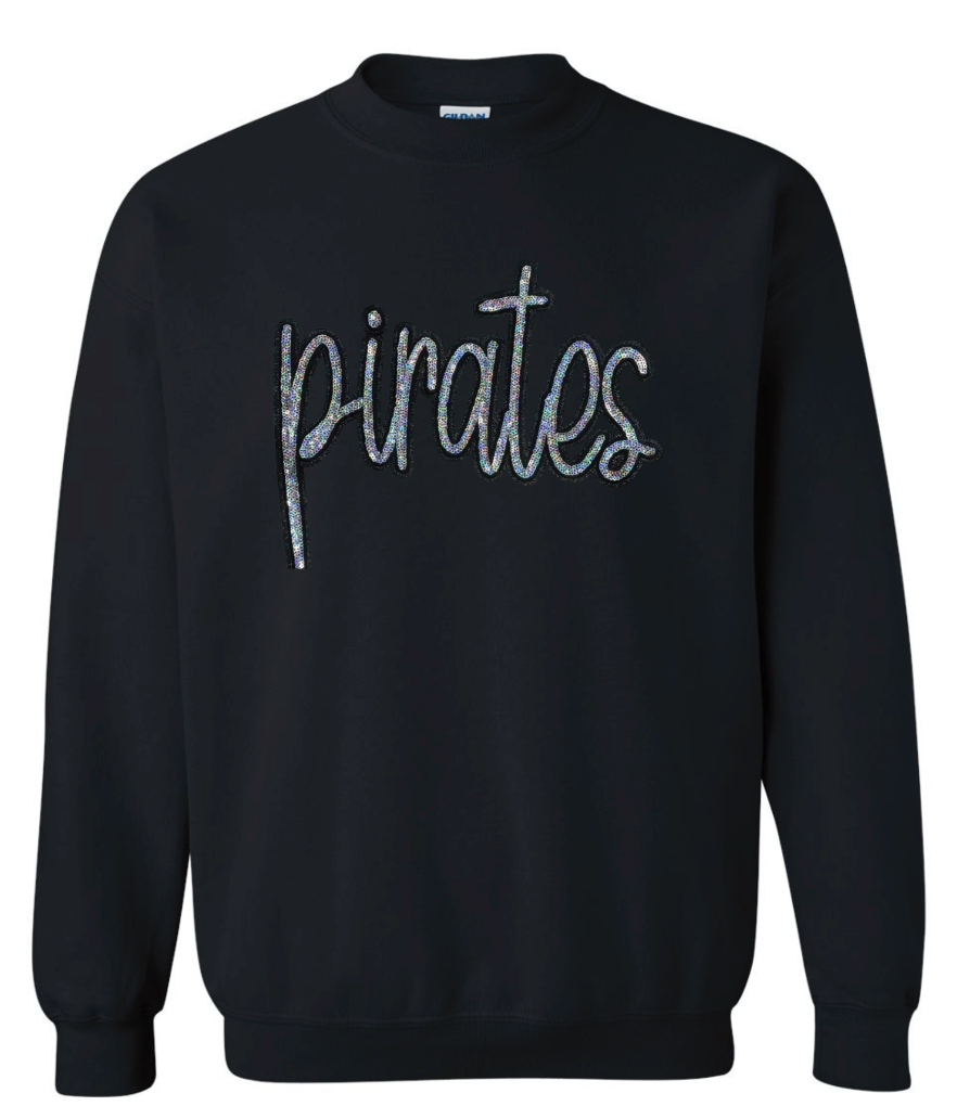 Spirit Wear -Pirates Sequins Crewneck
