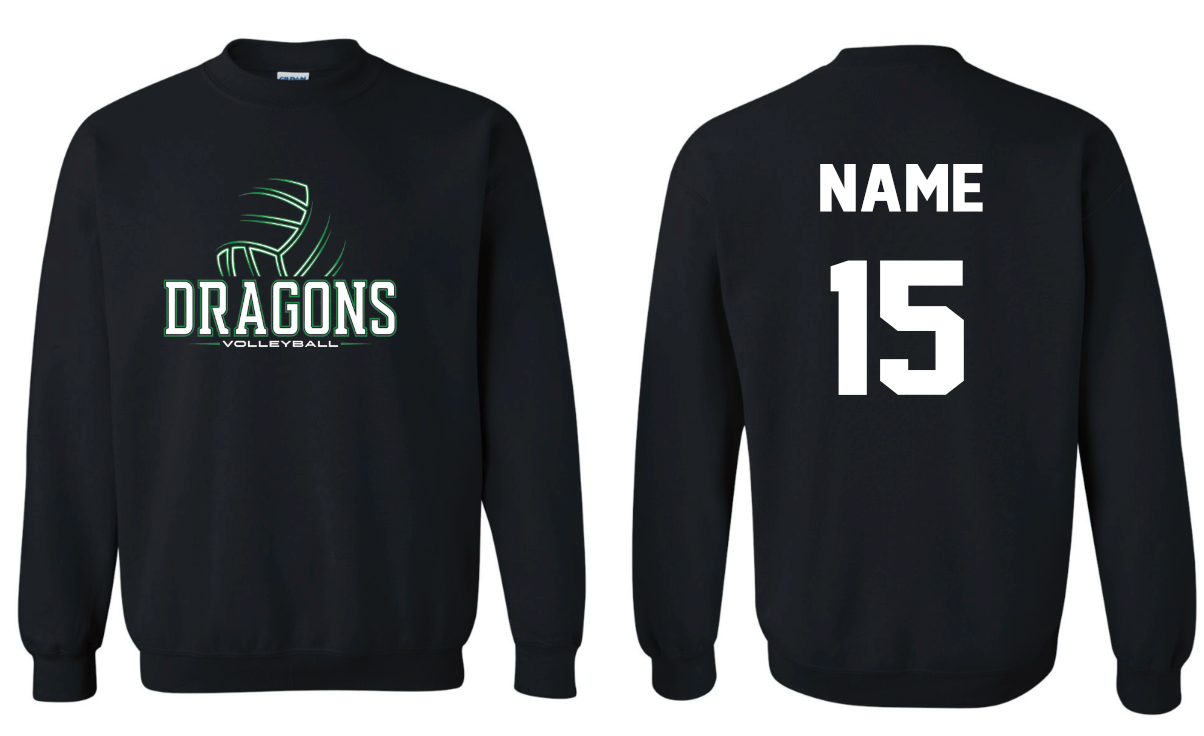 Spirit Wear - DeSoto Volleyball Crewneck WITH Personalization