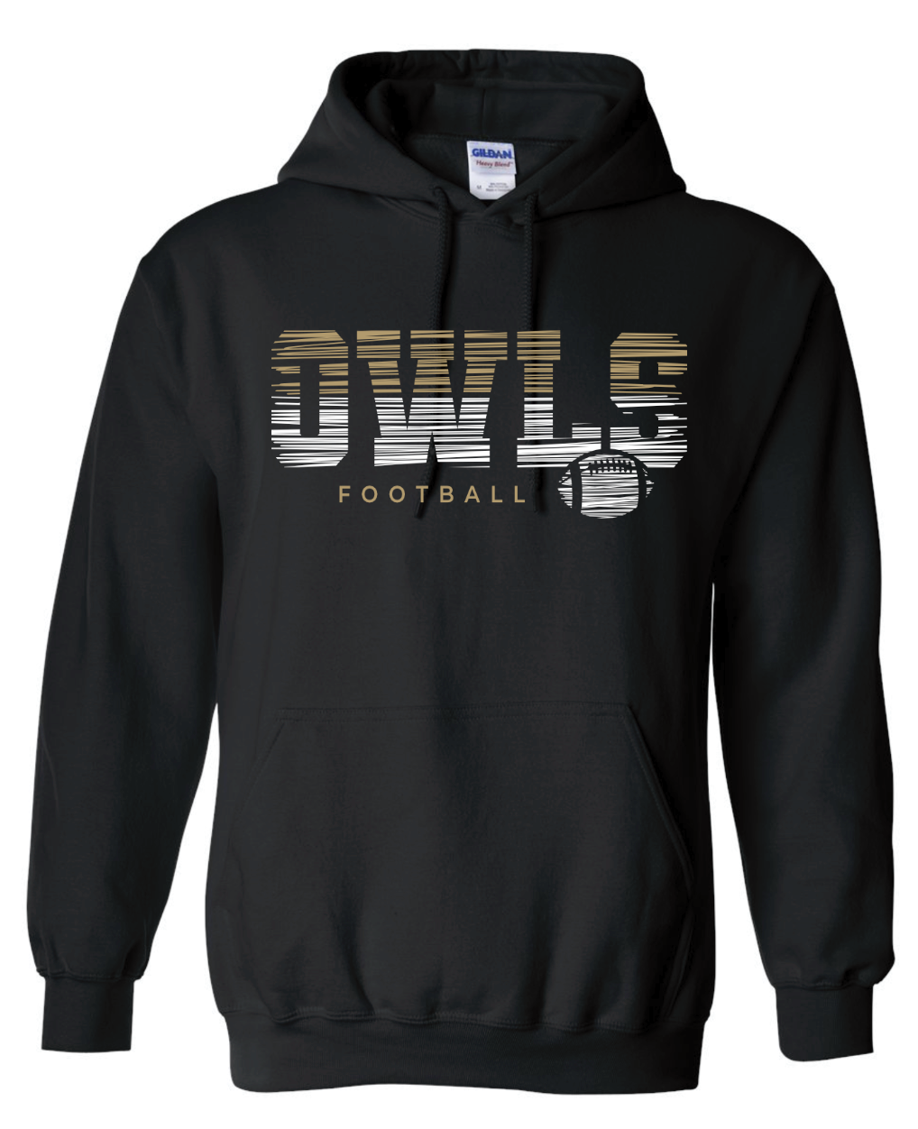 Spirit Wear - Owls Football Hoodie