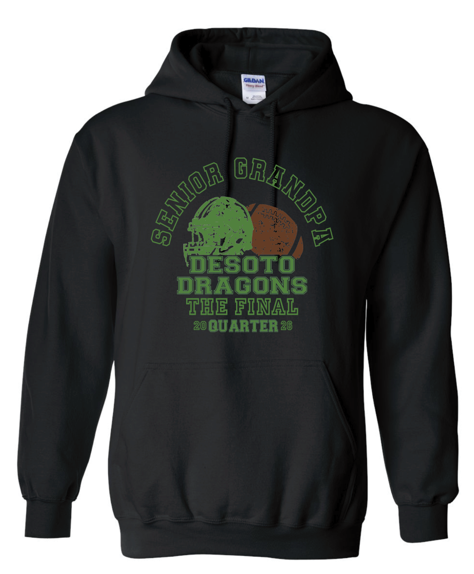 Dragons Football - Senior Grandpa Hoodie