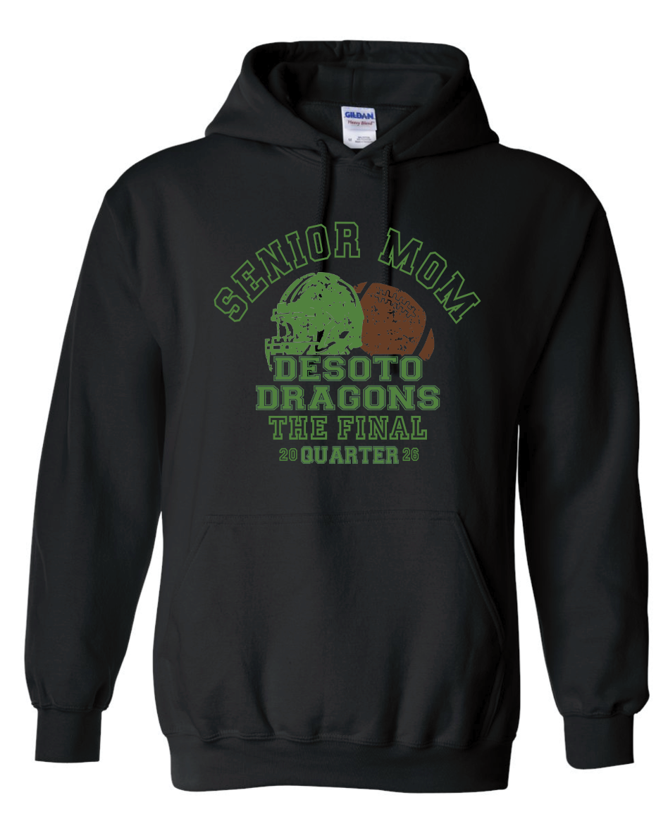 Dragons Football - Senior Mom Hoodie