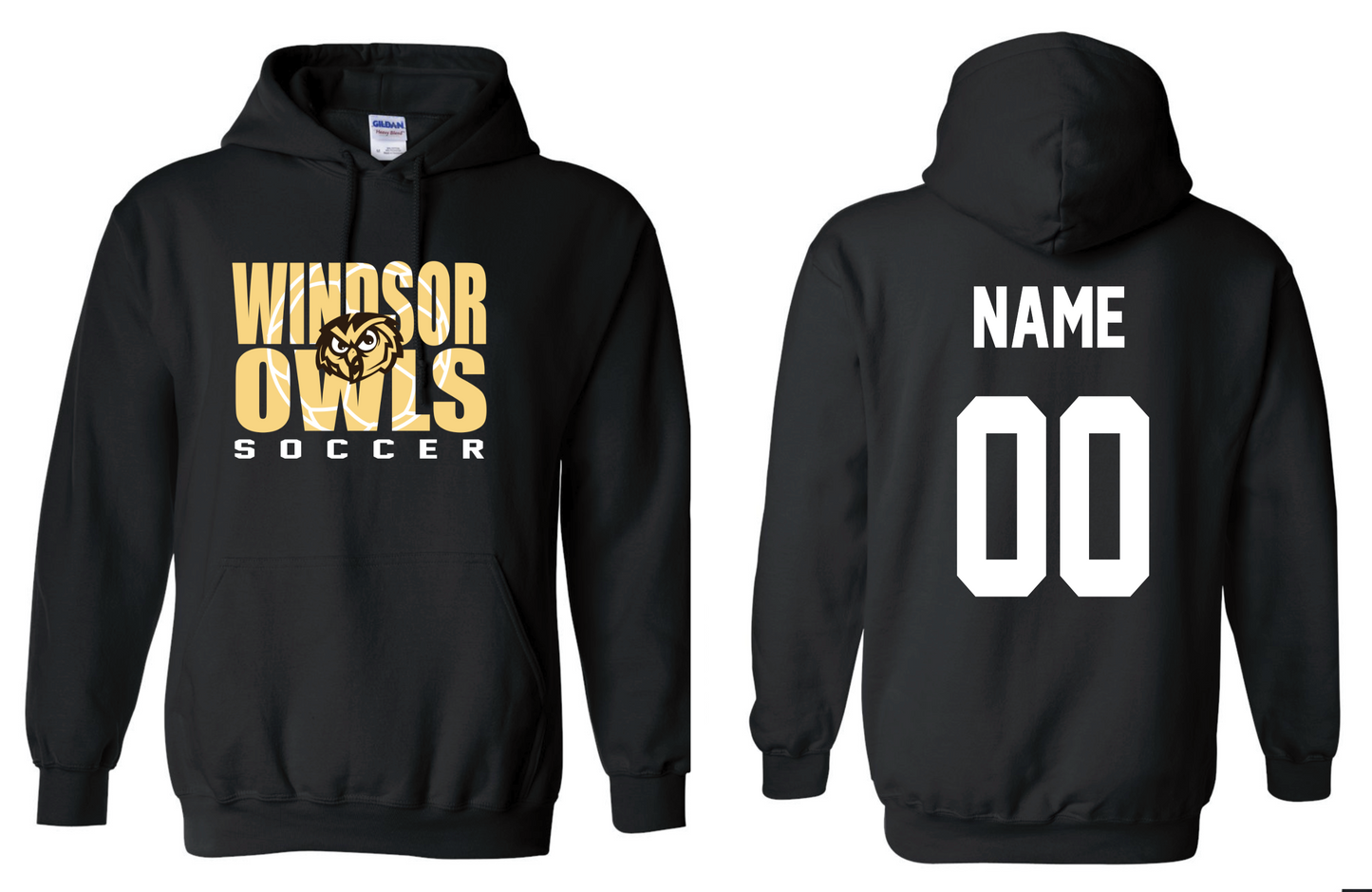 Spirit Wear - Windsor Soccer Hoodie WITH Personalization