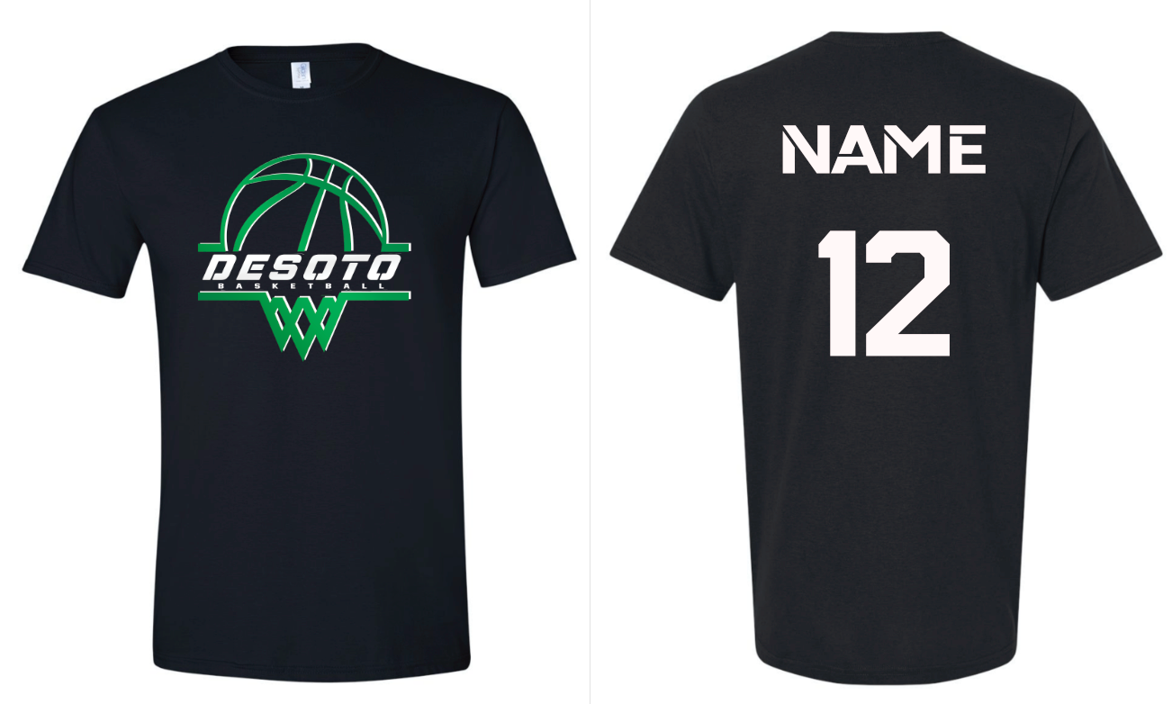 Dragons Basketball - T-shirt WITH Last Name