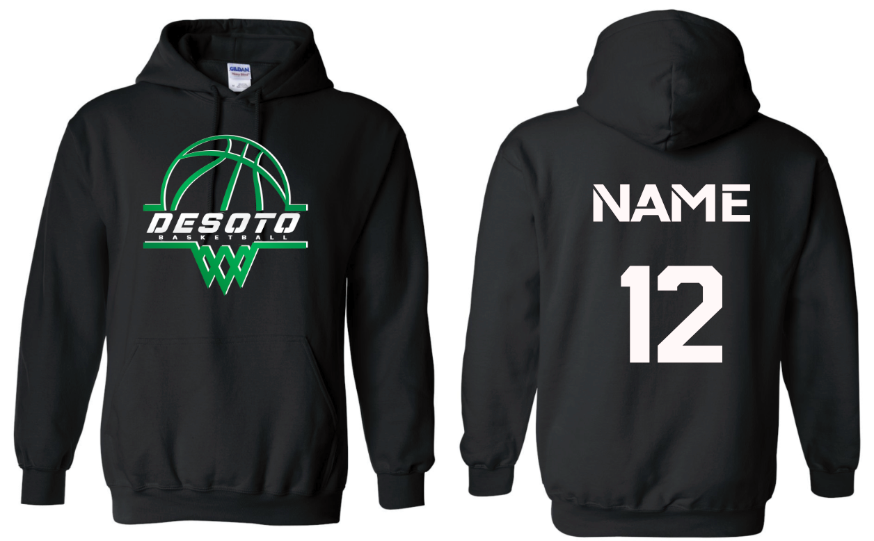 Dragons Basketball - Hoodie with Last Name