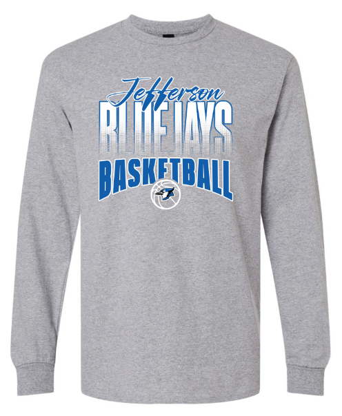 Bluejays Basketball - Long Sleeve T-Shirt WITHOUT Last Name
