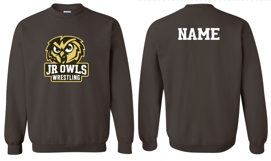 Windsor Boys Wrestling - Crewneck WITH Last Name