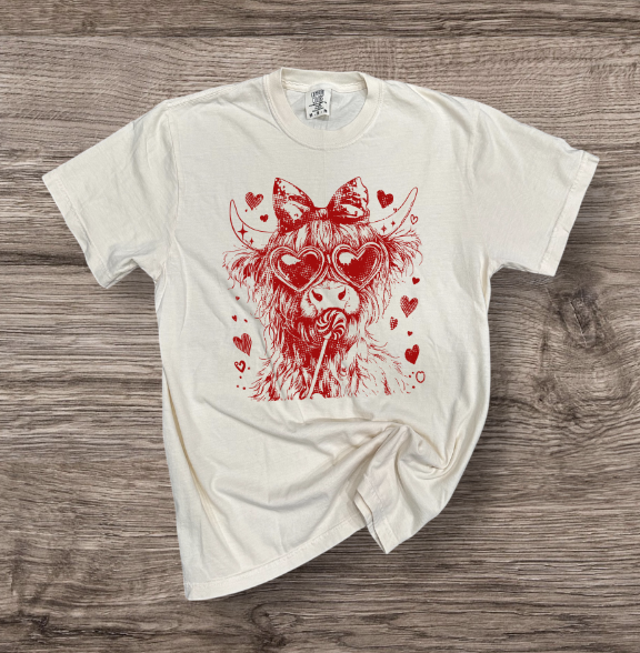 Valentines - Cow with Bow