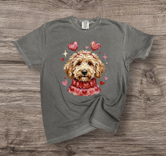 Valentines - Puppy with Heart Headband