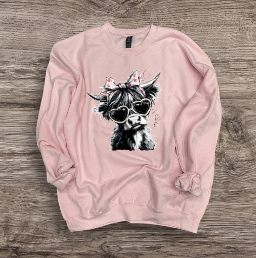 Valentines - Cow with Bow