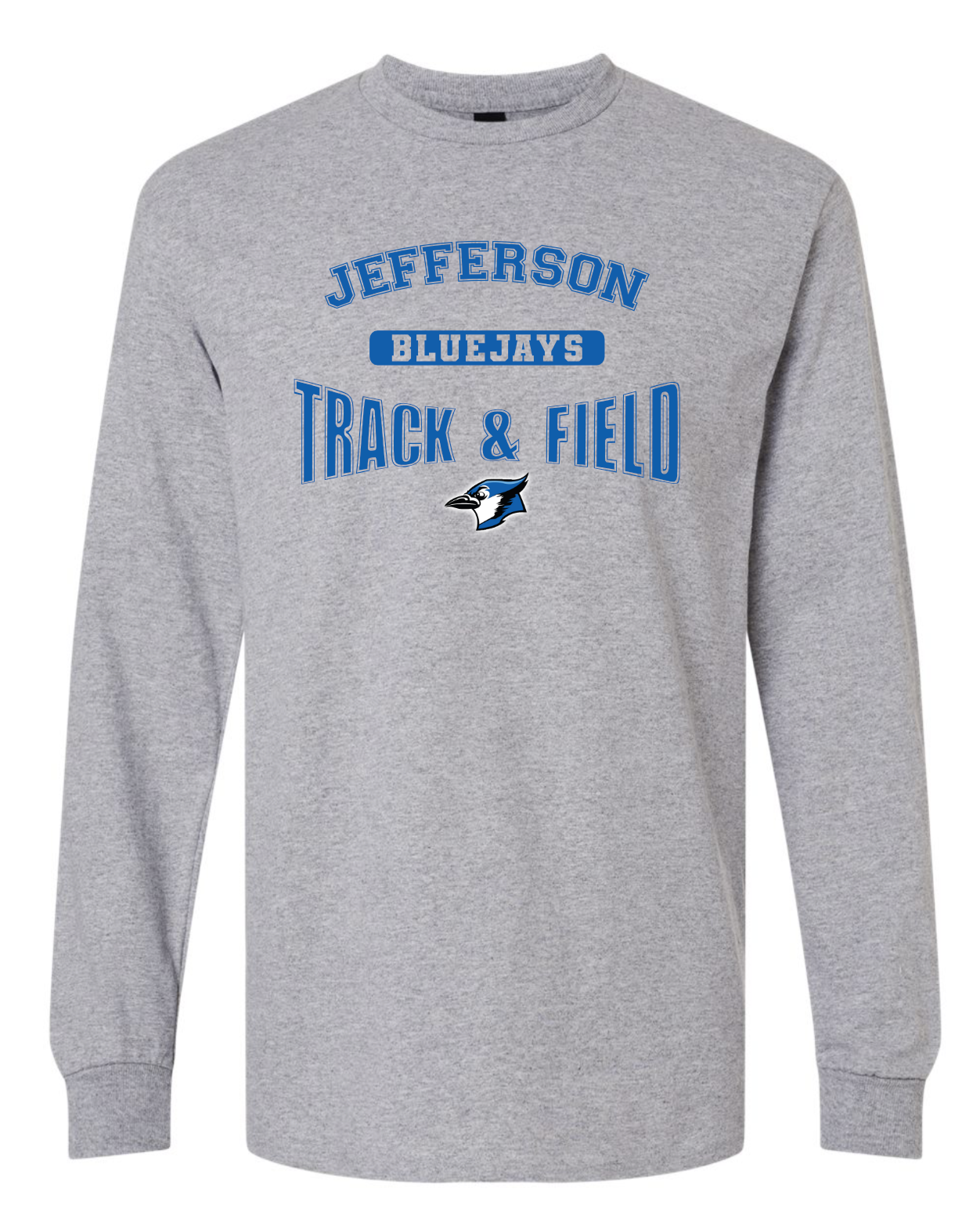 Bluejays Track & Field Long Sleeve TShirt WITHOUT Name