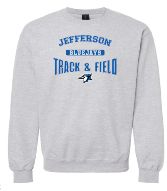 Bluejays Track & Field Crewneck WITHOUT Name