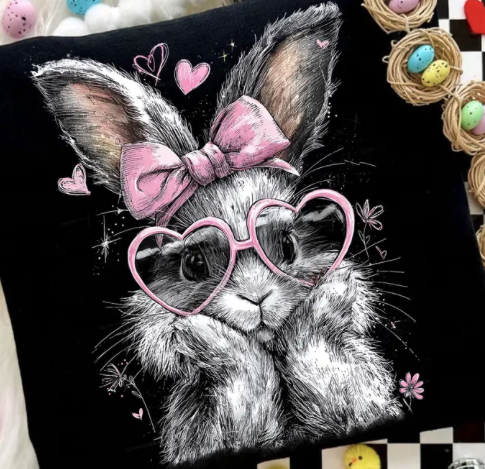 Bunny with Heart Sun Glasses T-Shirt