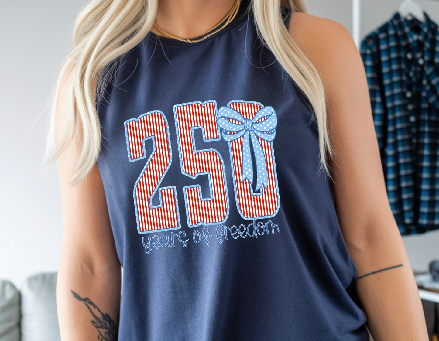 250 Years of Freedom Comfort Color Tank