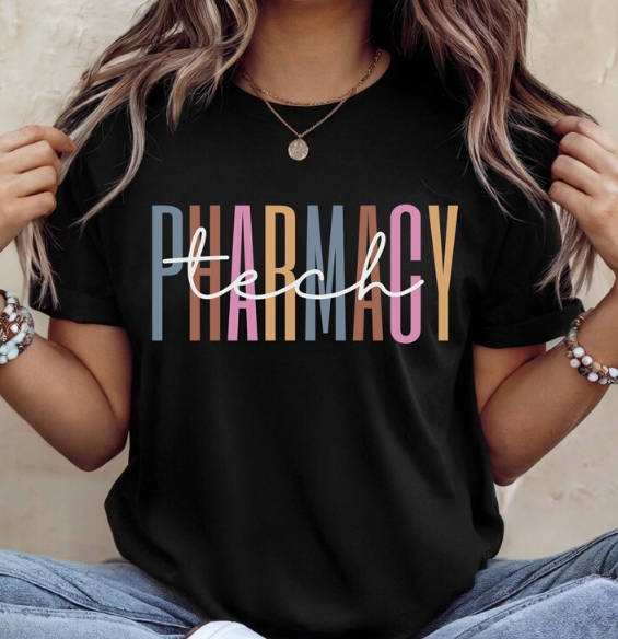 Pharmacy Tech TShirt Comfort Colors - Black