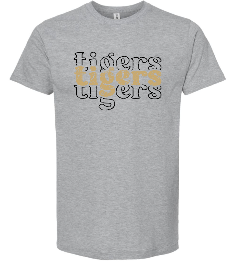 Mascot T-Shirt Stacked Tigers