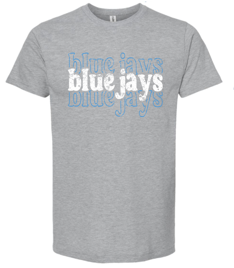 Mascot T-Shirt Stacked Bluejays