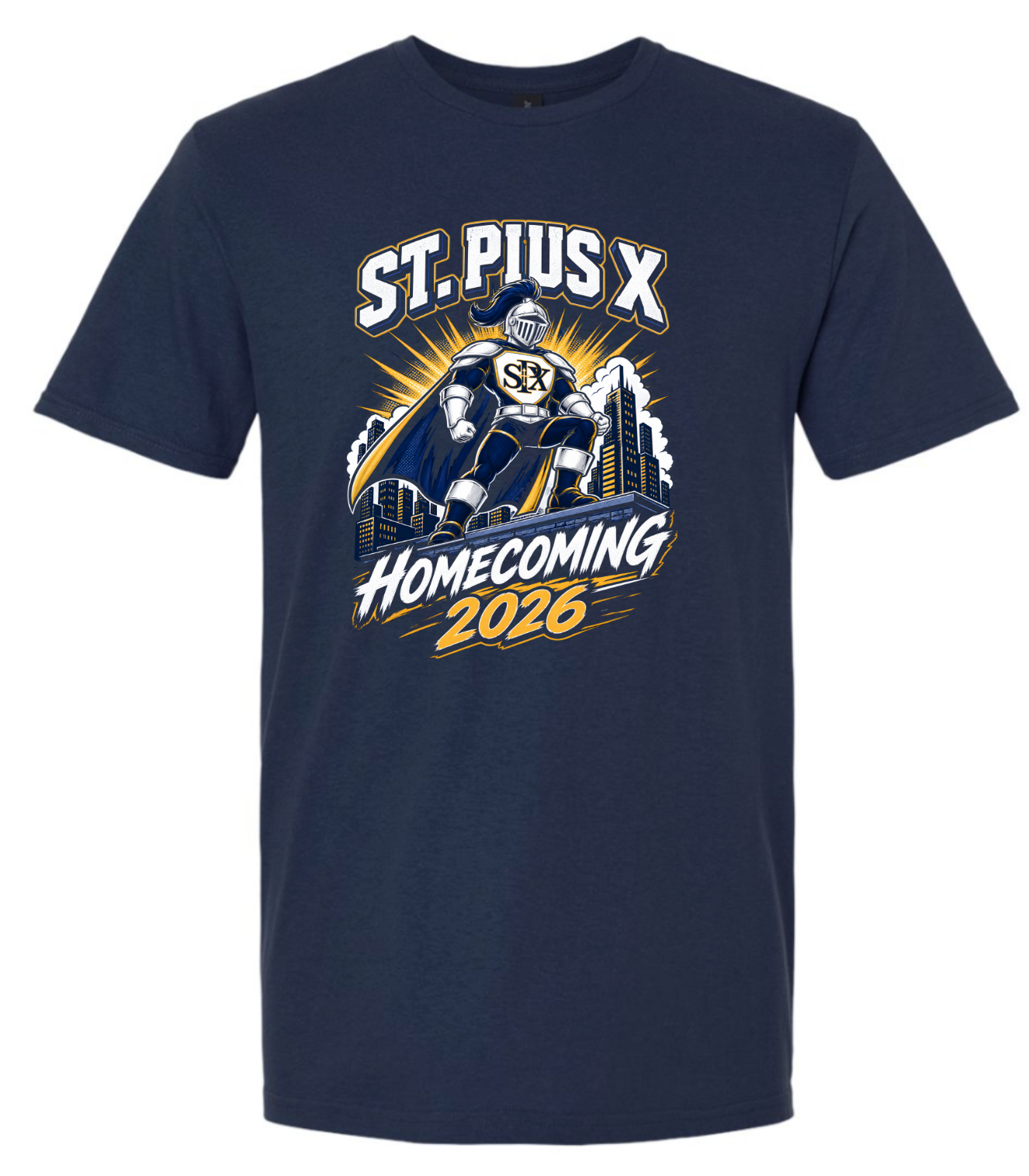 St. Pius X Super Hero Homecoming Shirt