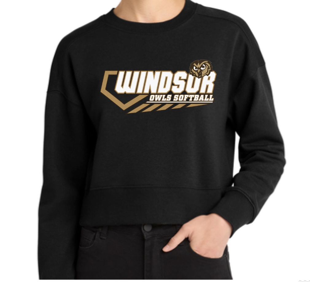 Spirit Wear - Windsor Softball Cropped Crewneck