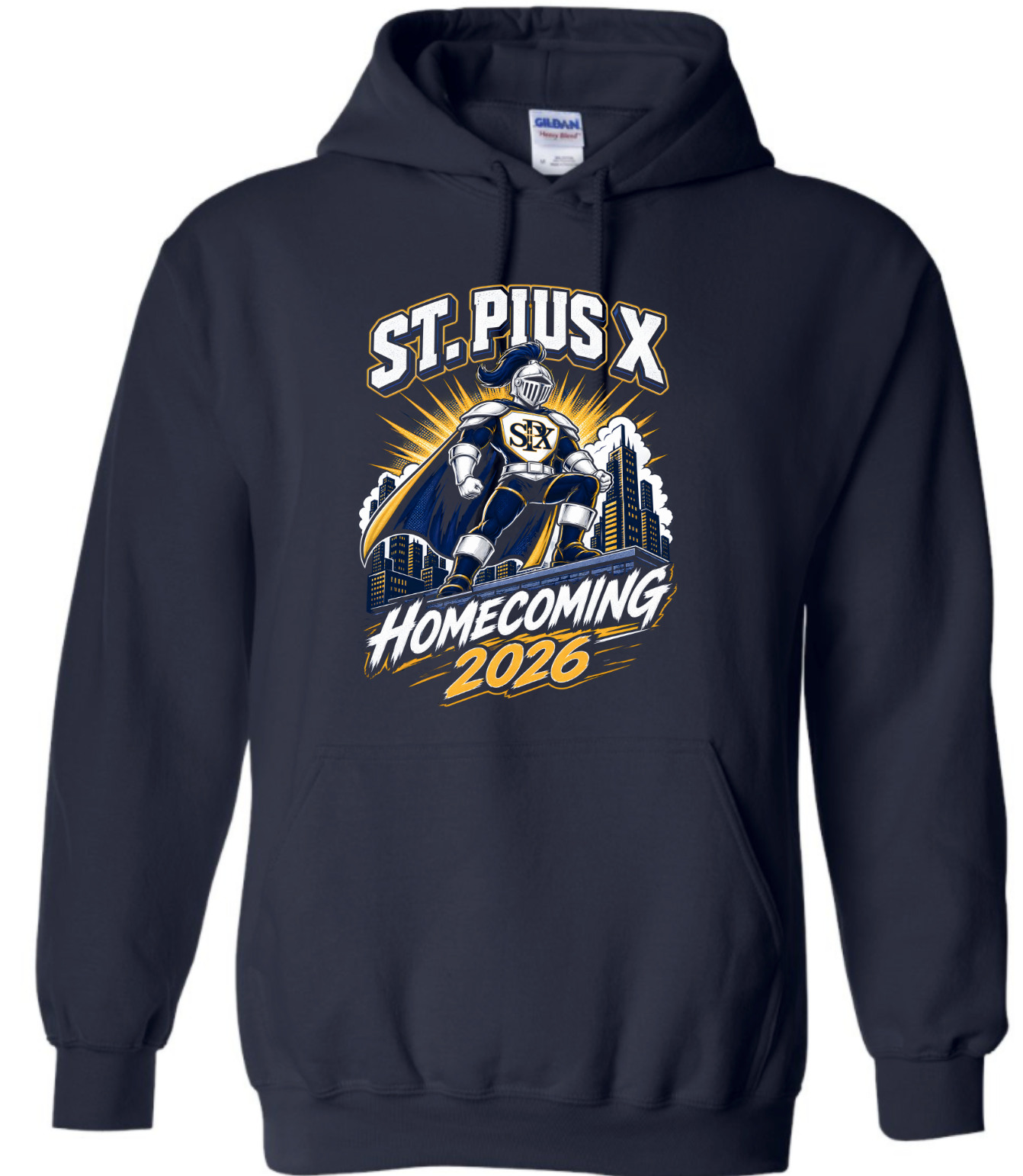 St. Pius X Super Hero Homecoming Hoodie