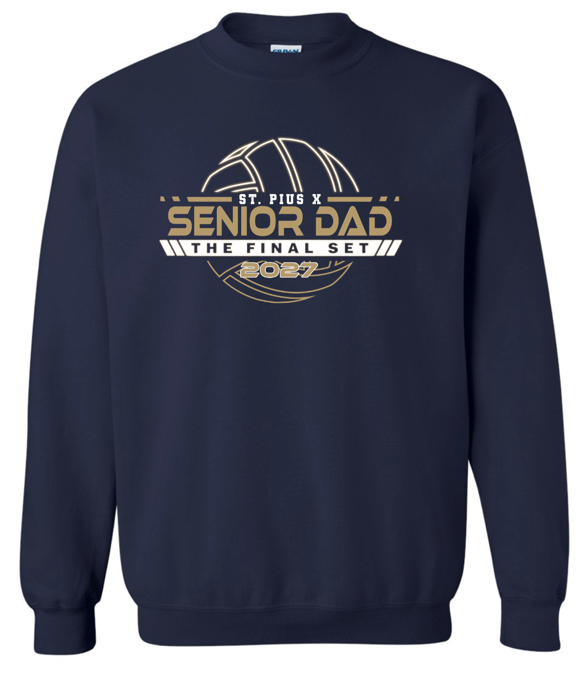 Spirit Wear - St. Pius X Volleyball Senior Dad Crewneck
