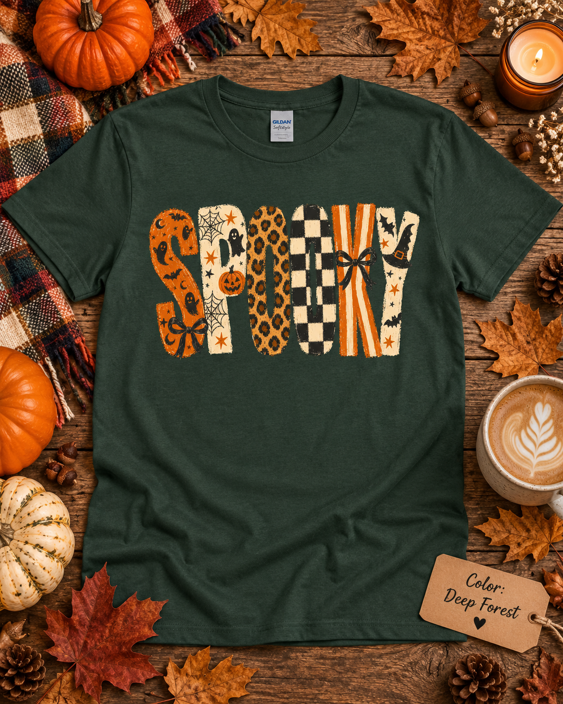 Spooky Leopard Print TShirt