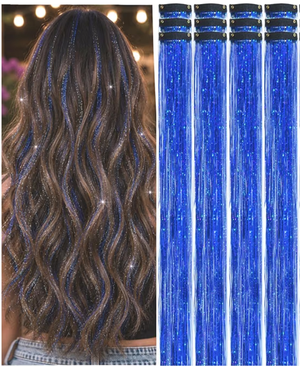 Spirit Wear Accessories - 2 Hair Tinsel (Clip In)