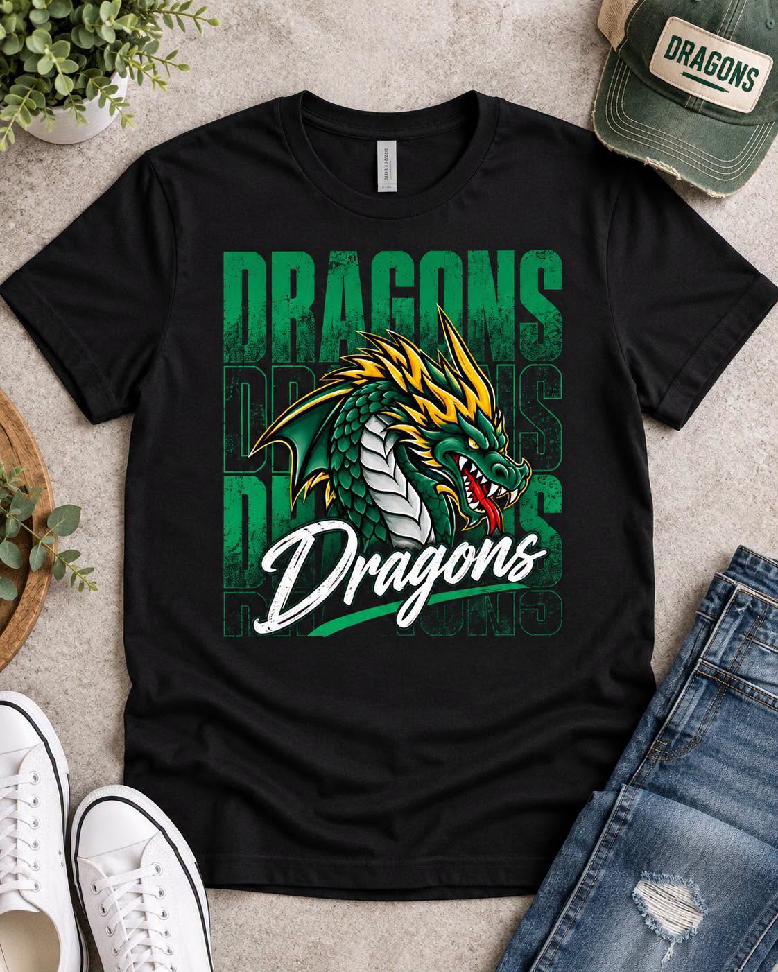 DeSoto Dragons - Dragon Pride  Design TShirt (Copy)