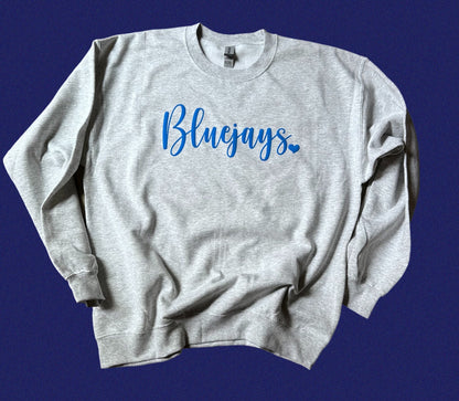 R7 Bluejays Spirit Wear - Crewneck Puff Bluejays