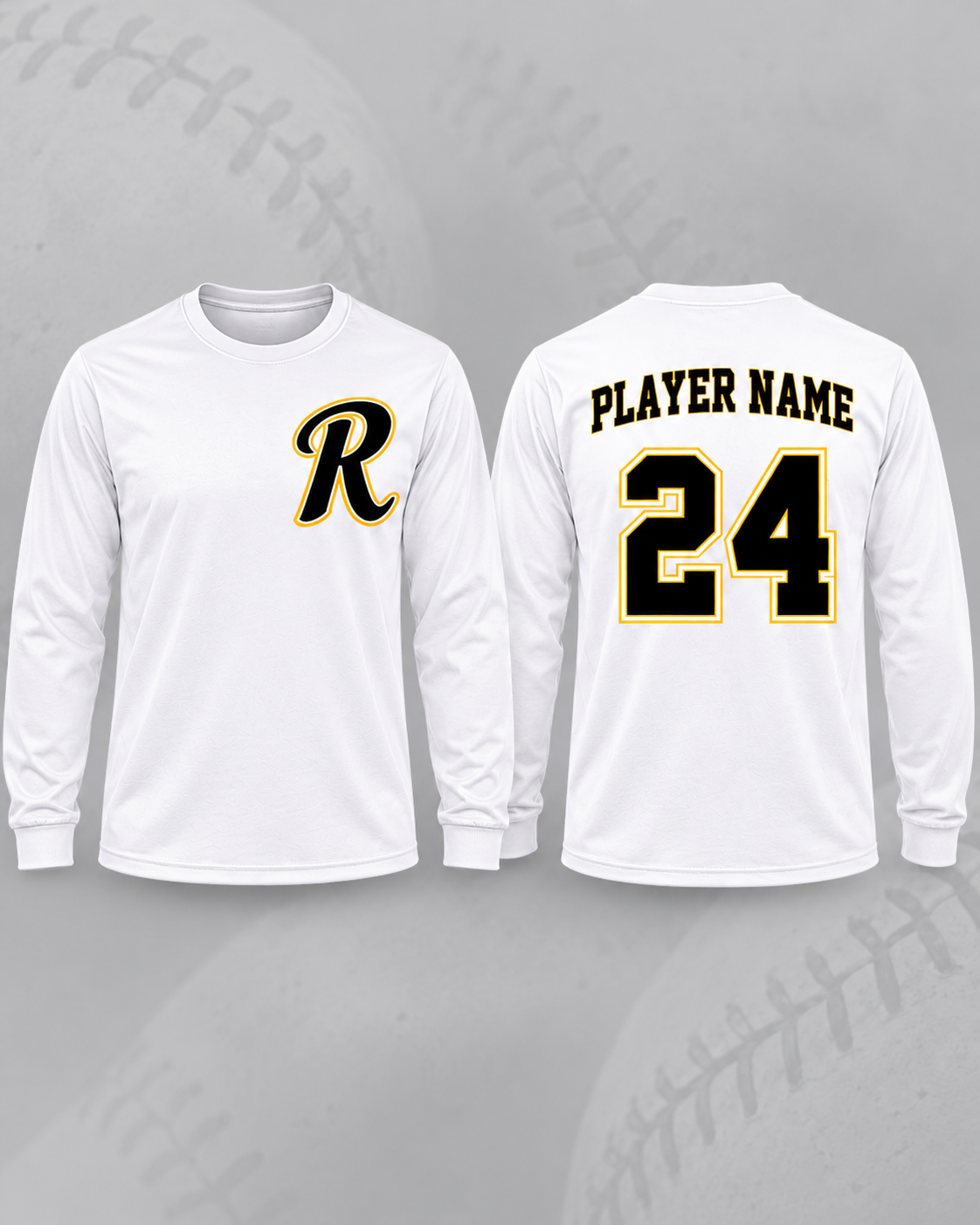 Spirit Wear - Recruit Logo R Softball Long Sleeve TShirt