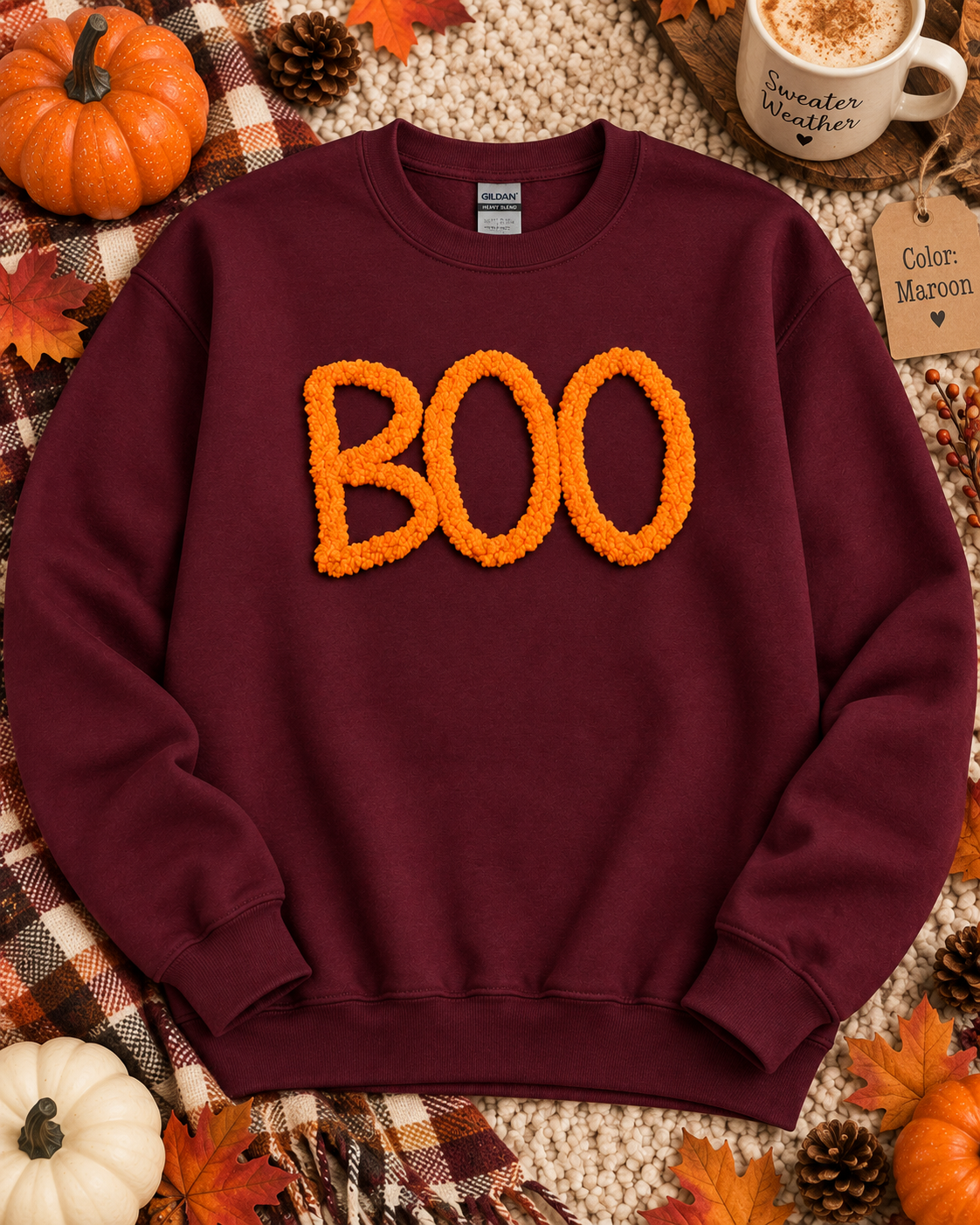 Fuzzy Boo Sweatshirt