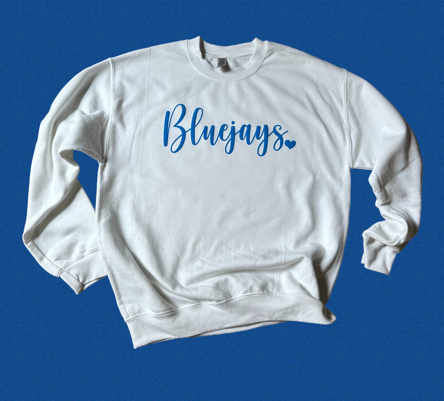 R7 Bluejays Spirit Wear - Crewneck Puff Bluejays