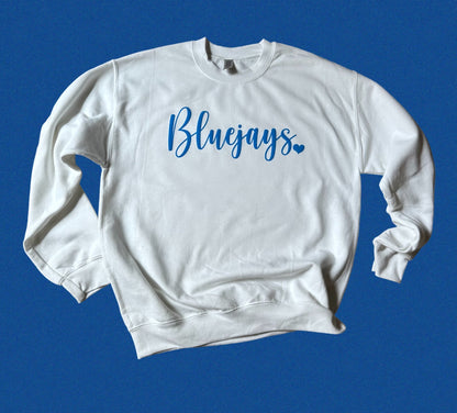 R7 Bluejays Spirit Wear - Crewneck Puff Bluejays