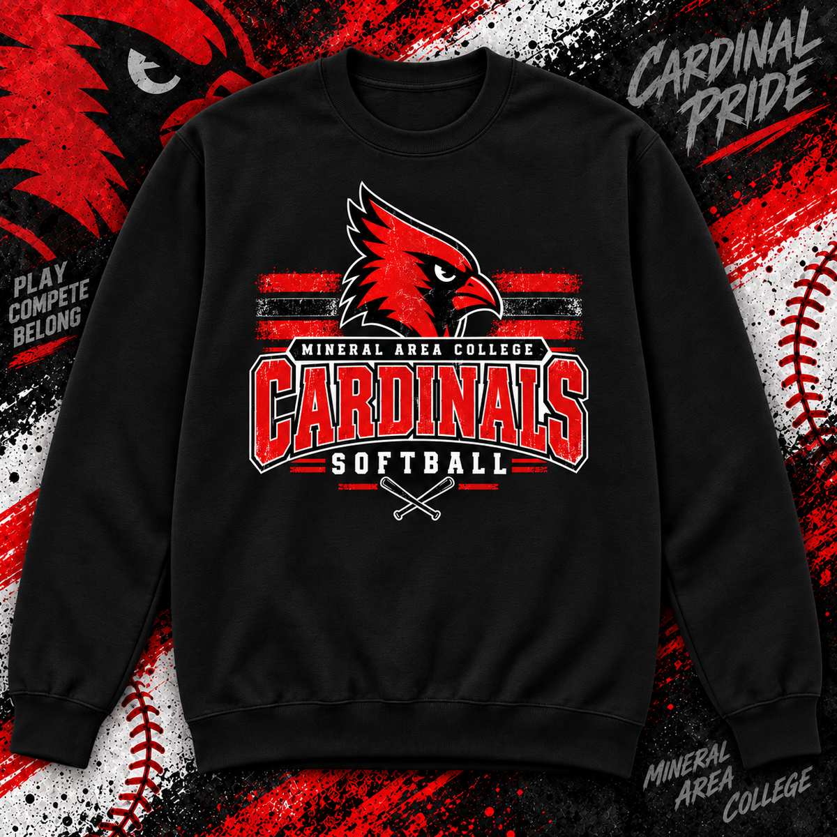 Mineral Area SB Cardinals Crewneck