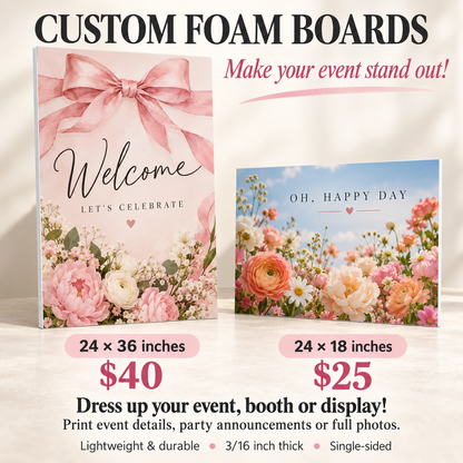 Custom Printed Foam Board