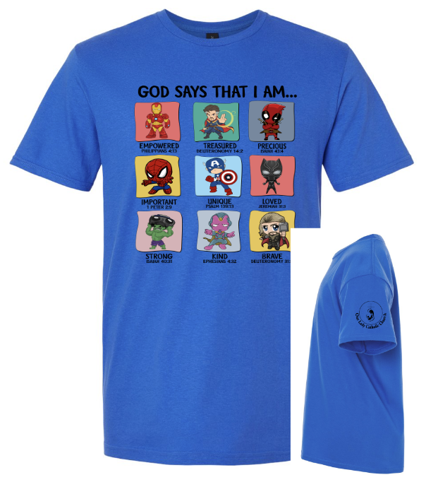 Parish Apparel - God Says I Am with Black Font