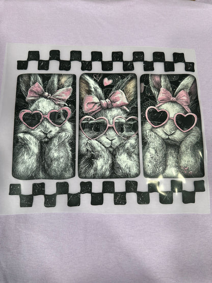 3 Bunnies with Sun Glasses T-Shirt