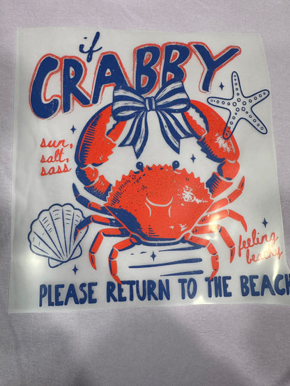 Crabby Please Return to the Beach T-Shirt