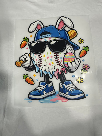 Bunny Baseball with Glasses T-Shirt