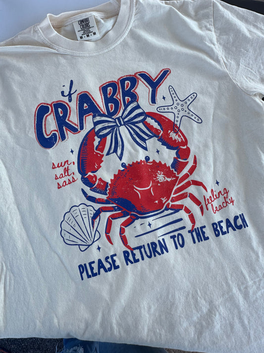 Crabby Please Return to the Beach T-Shirt